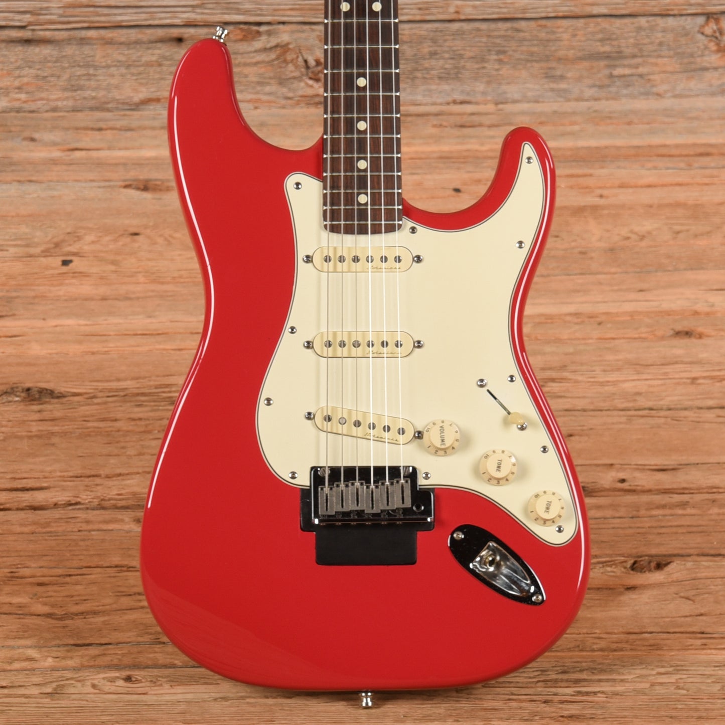 Fender American Standard Stratocaster Neck with Unknown Fender Body Fiesta Red Electric Guitars / Solid Body