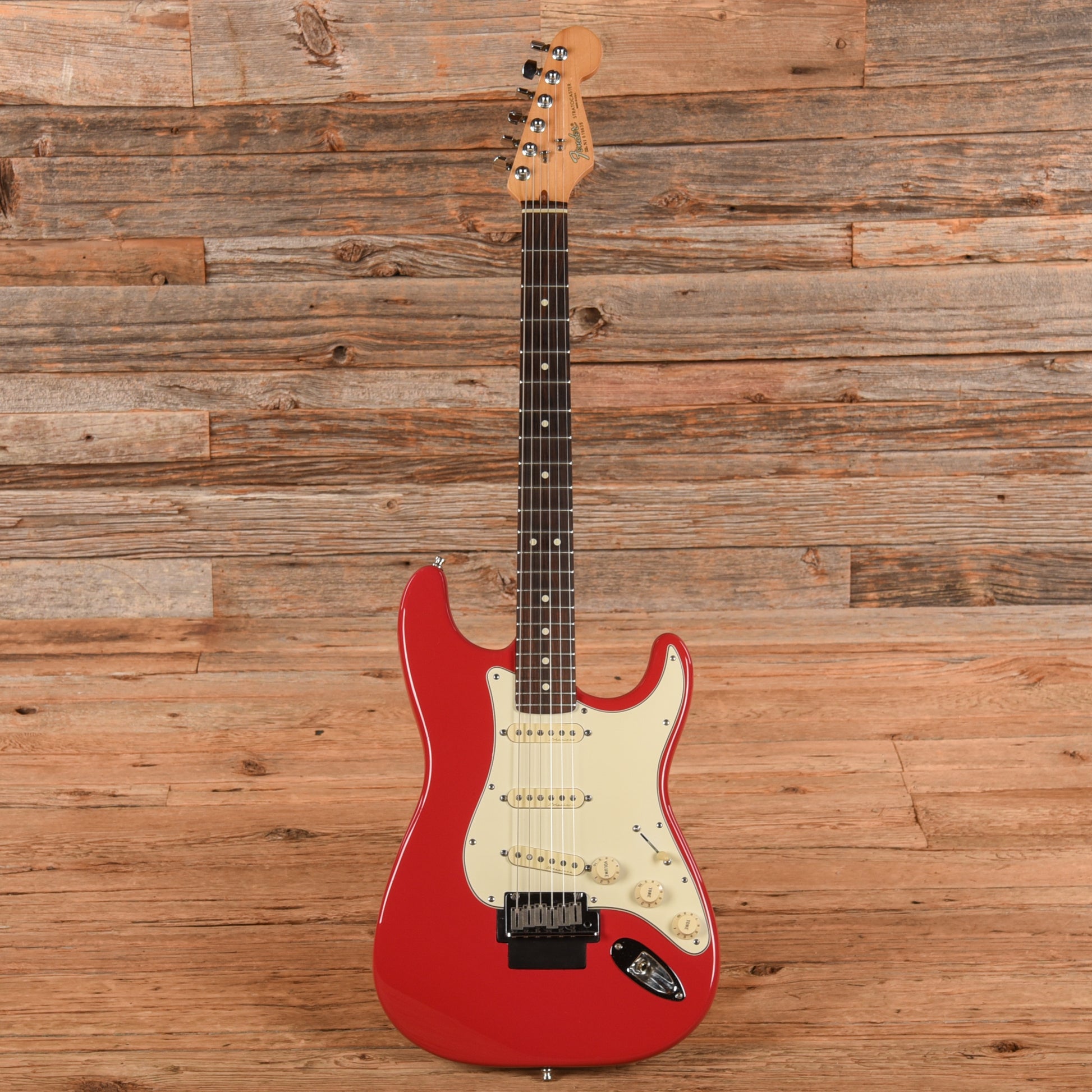 Fender American Standard Stratocaster Neck with Unknown Fender Body Fiesta Red Electric Guitars / Solid Body