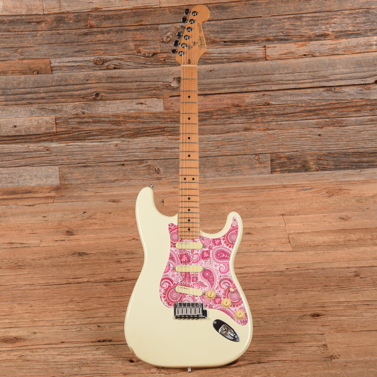 Fender American Standard Stratocaster Neck with Unknown Fender Body Olympic White Electric Guitars / Solid Body