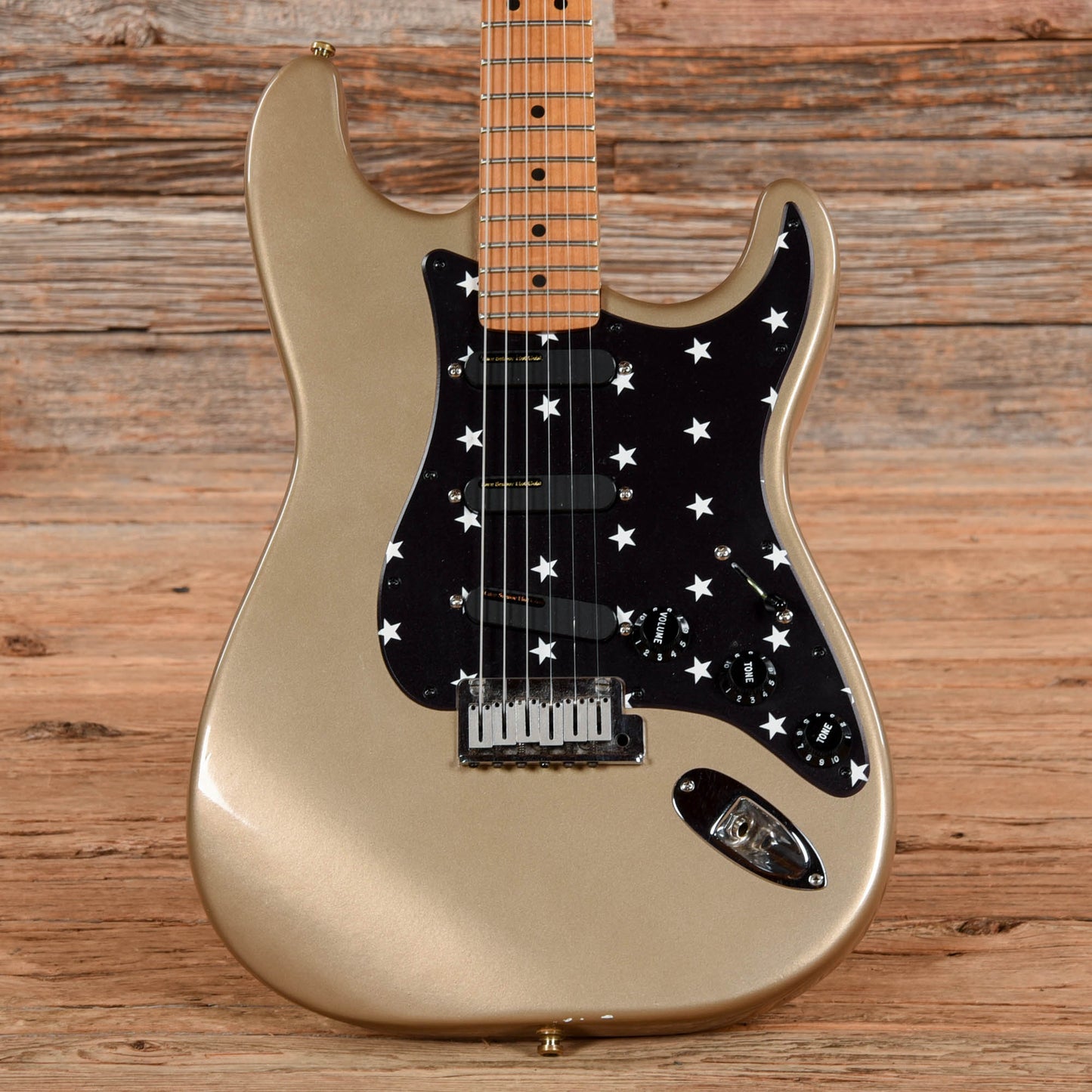 Fender American Standard Stratocaster Neck with Unknown Fender Body Shoreline Gold Electric Guitars / Solid Body