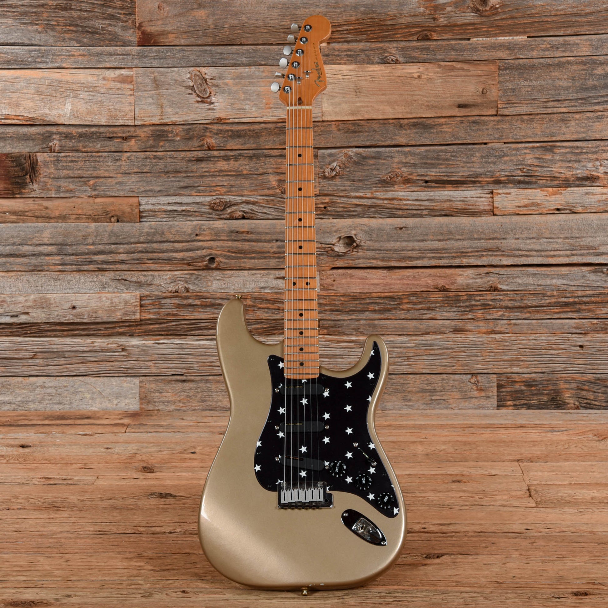 Fender American Standard Stratocaster Neck with Unknown Fender Body Shoreline Gold Electric Guitars / Solid Body