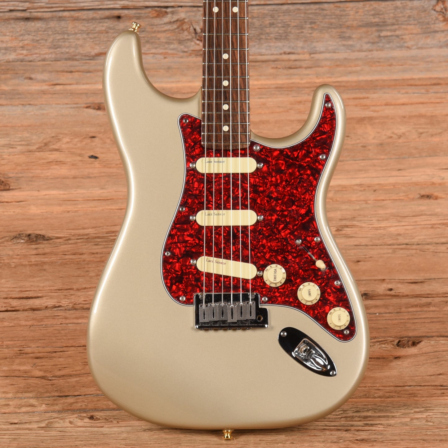 Fender American Standard Stratocaster Neck with Unknown Fender Body Shoreline Gold Electric Guitars / Solid Body
