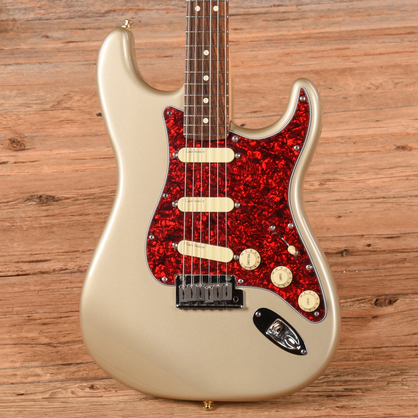 Fender American Standard Stratocaster Neck with Unknown Fender Body Shoreline Gold Electric Guitars / Solid Body