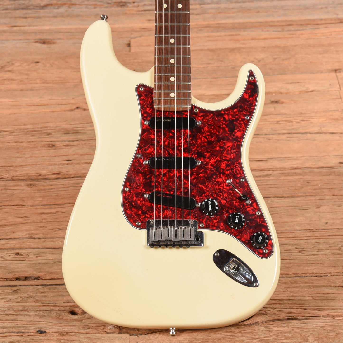 Fender American Standard Stratocaster Neck with Unknown Fender Body Vintage White Electric Guitars / Solid Body
