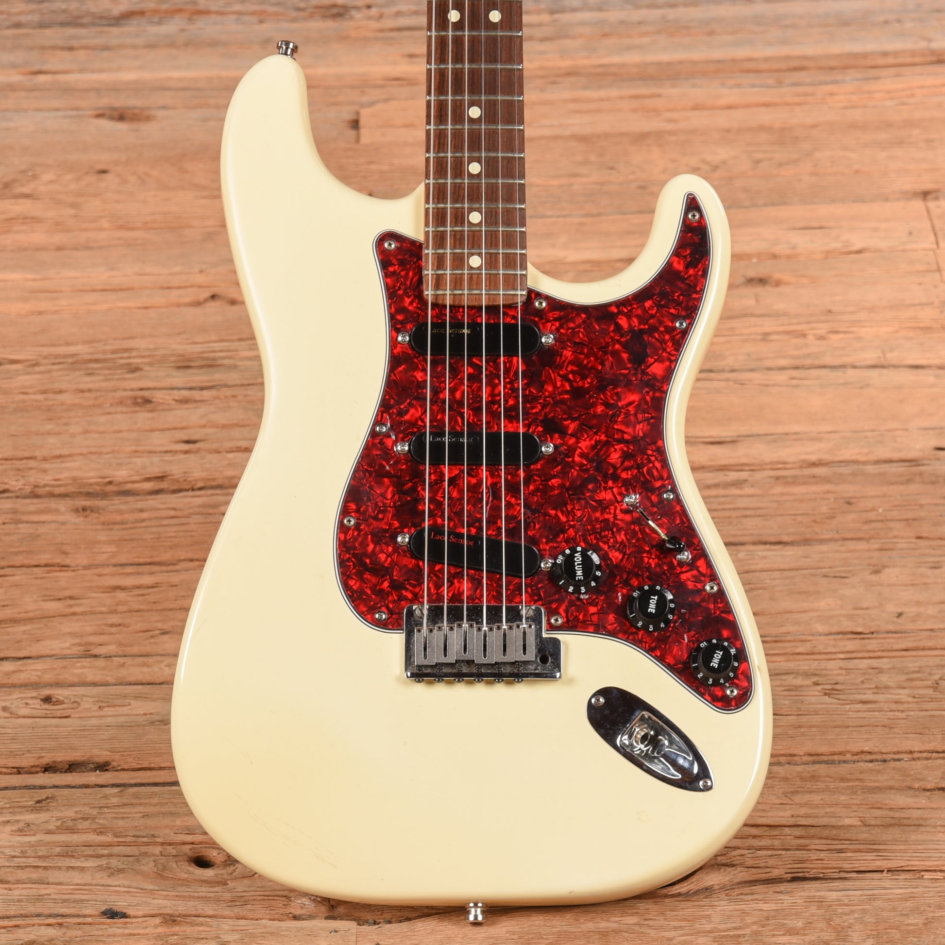 Fender American Standard Stratocaster Neck with Unknown Fender Body Vintage White Electric Guitars / Solid Body