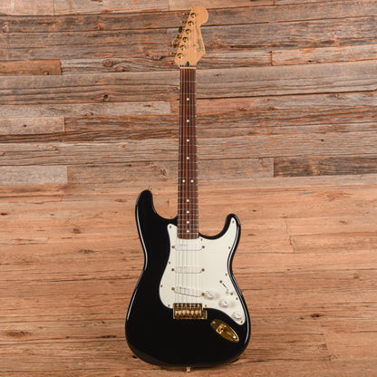 Fender American Standard Stratocaster Neck with Unknown Squier Body Black Electric Guitars / Solid Body