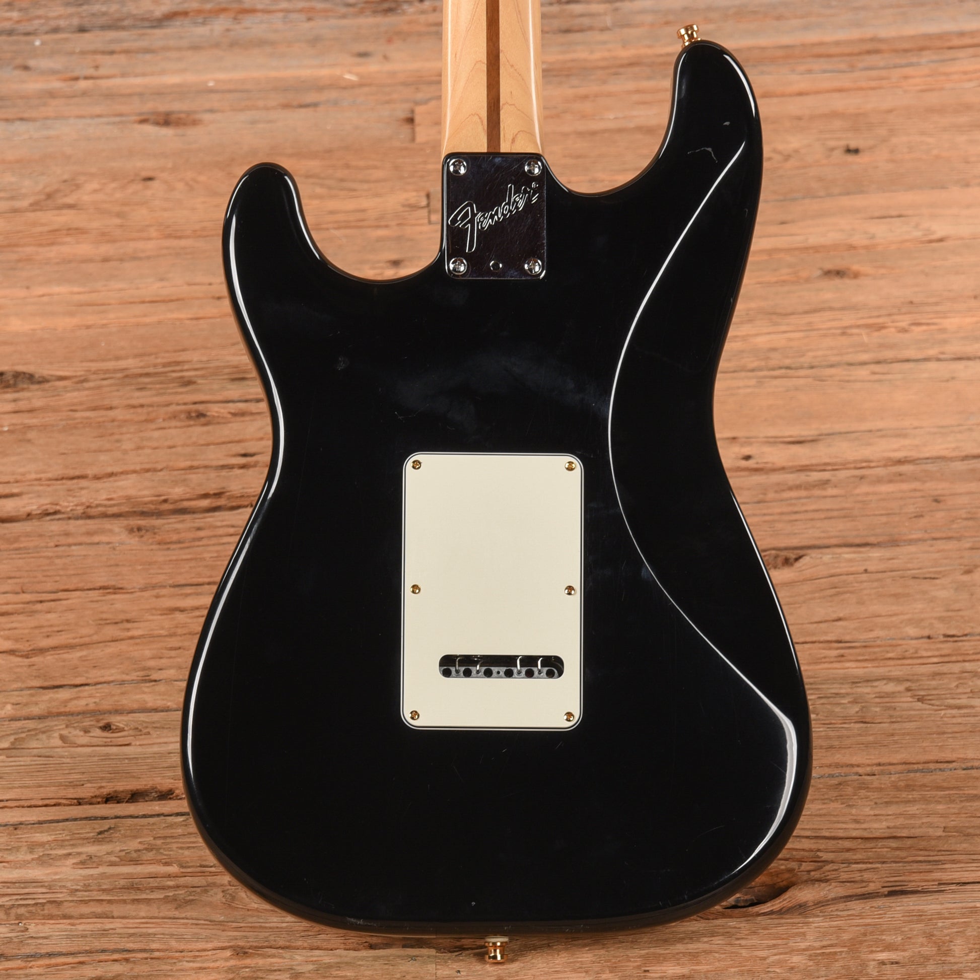Fender American Standard Stratocaster Neck with Unknown Squier Body Black Electric Guitars / Solid Body