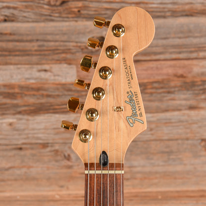 Fender American Standard Stratocaster Neck with Unknown Squier Body Black Electric Guitars / Solid Body