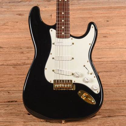 Fender American Standard Stratocaster Neck with Unknown Squier Body Black Electric Guitars / Solid Body