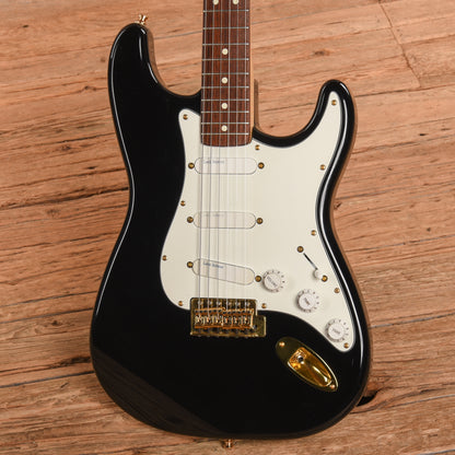 Fender American Standard Stratocaster Neck with Unknown Squier Body Black Electric Guitars / Solid Body