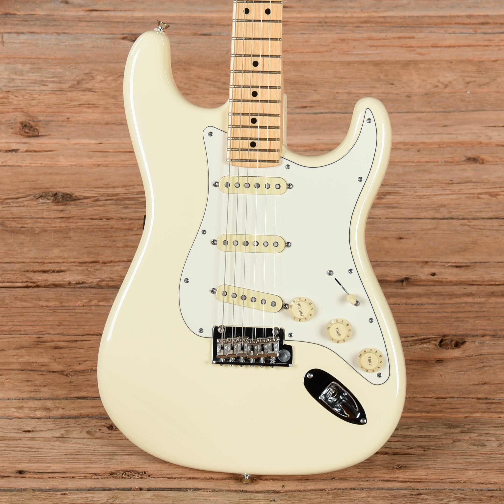 Fender American Standard Stratocaster Olympic White 2015 Electric Guitars / Solid Body