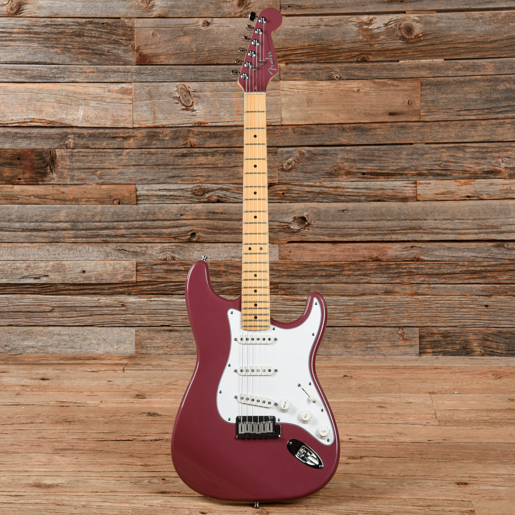Fender American Standard Stratocaster w/Matching Headstock Burgundy Mist 1995 Electric Guitars / Solid Body
