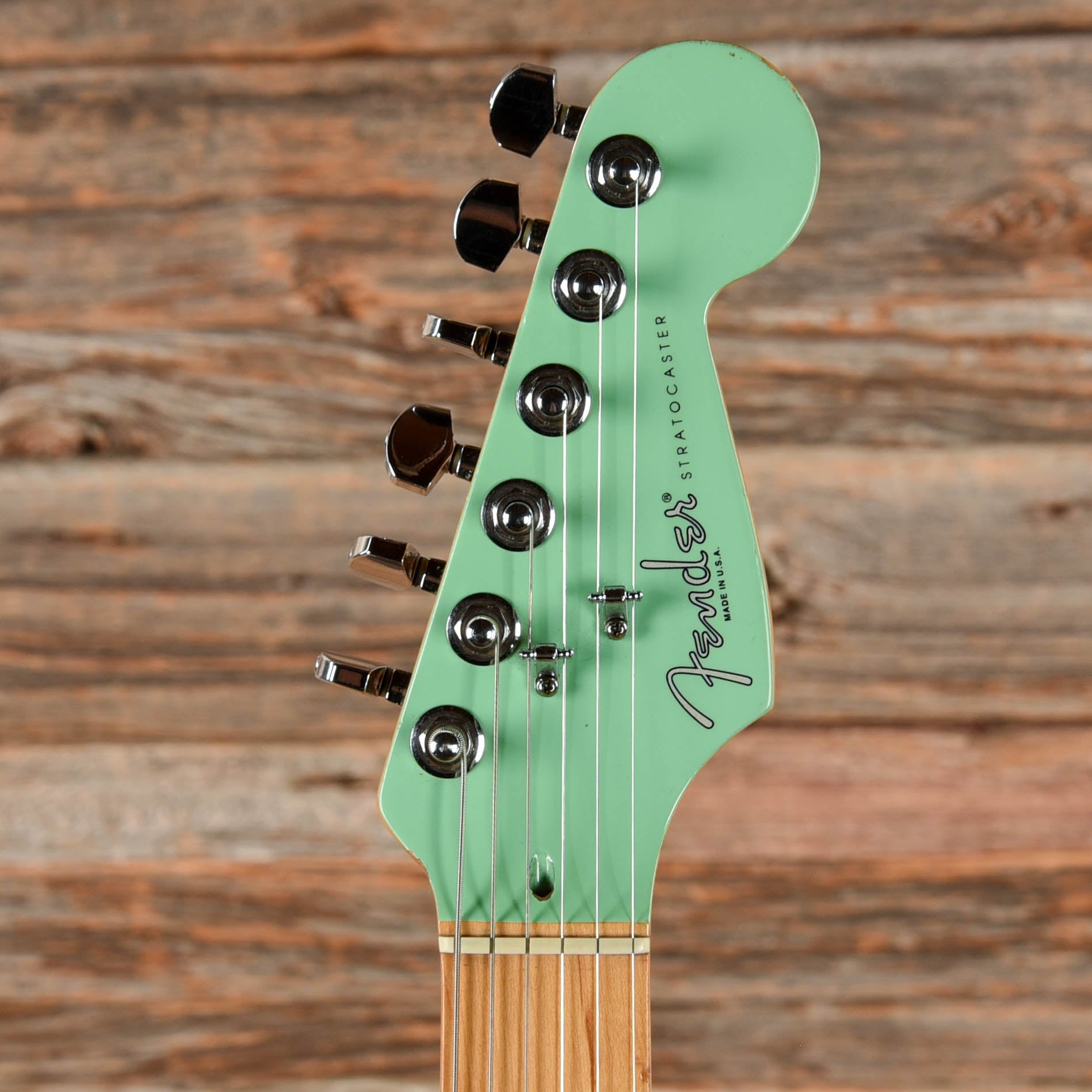 Fender American Standard Stratocaster w/ Matching Headstock Surf Green 1995 Electric Guitars / Solid Body