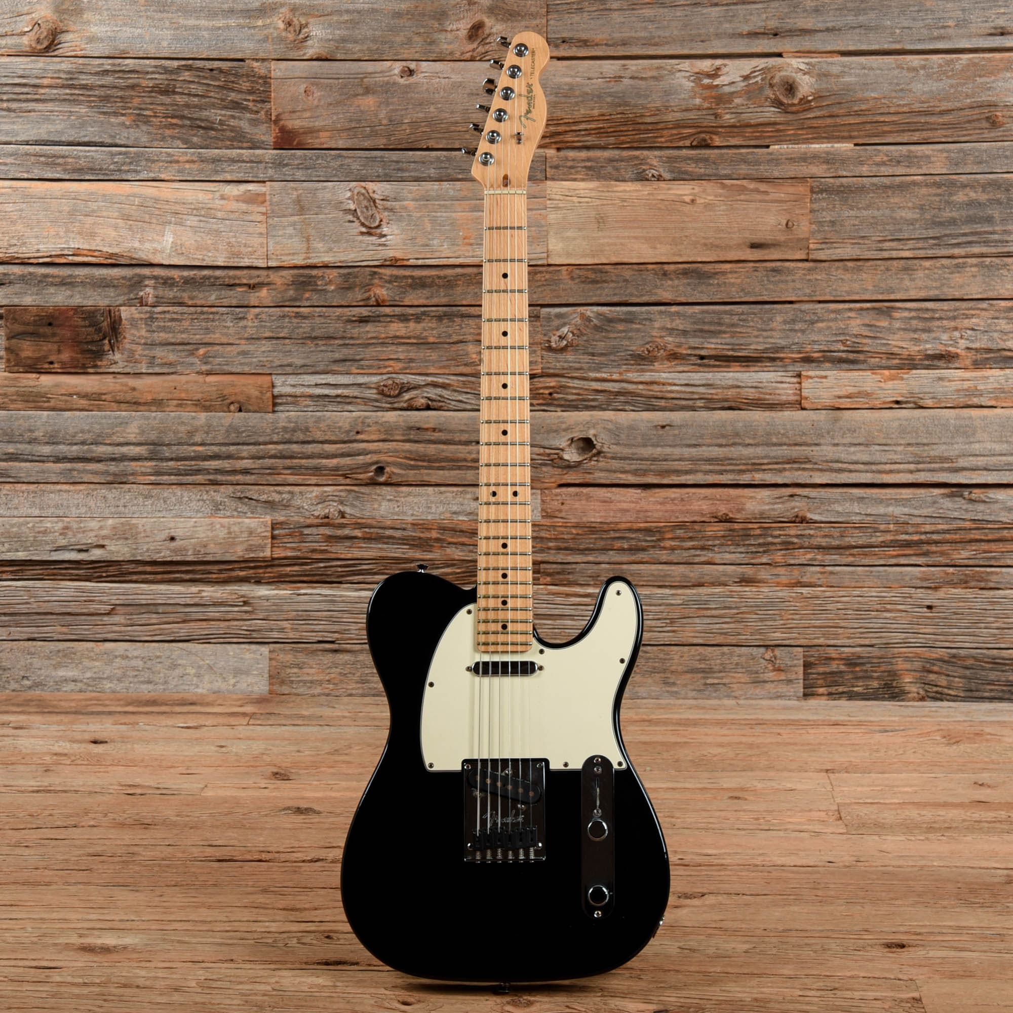 Telecaster Solid Background Fender American Standard Telecaster Black 2009 – Chicago Music Exchange
