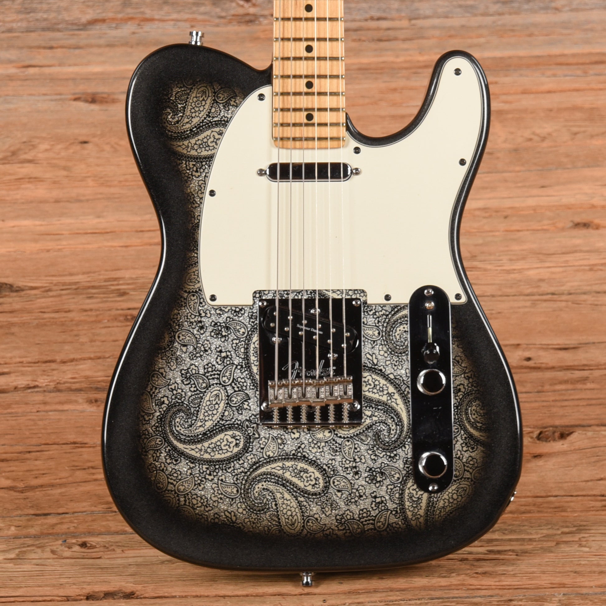 Fender American Standard Telecaster Neck with Allparts Body Black Paisley Electric Guitars / Solid Body