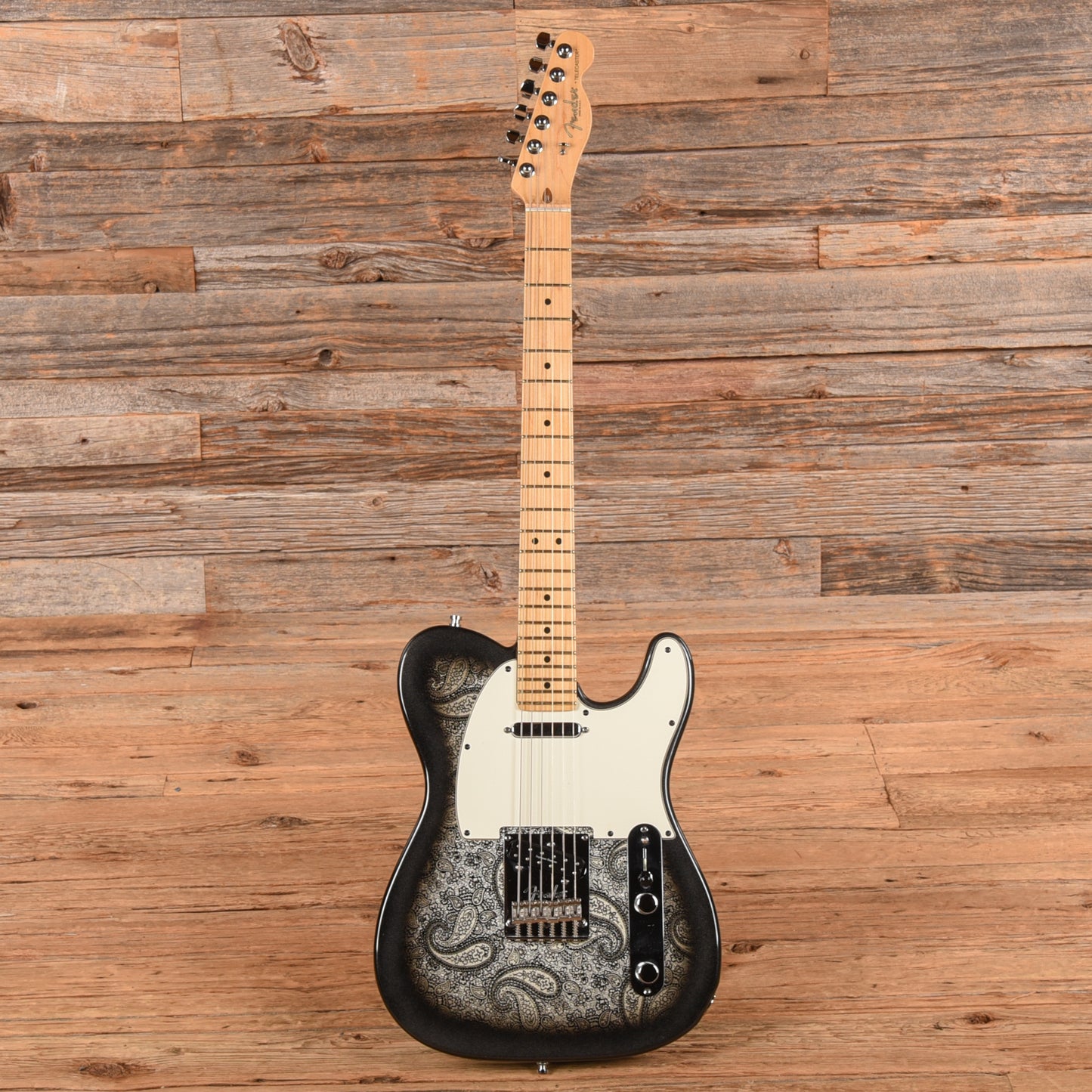 Fender American Standard Telecaster Neck with Allparts Body Black Paisley Electric Guitars / Solid Body
