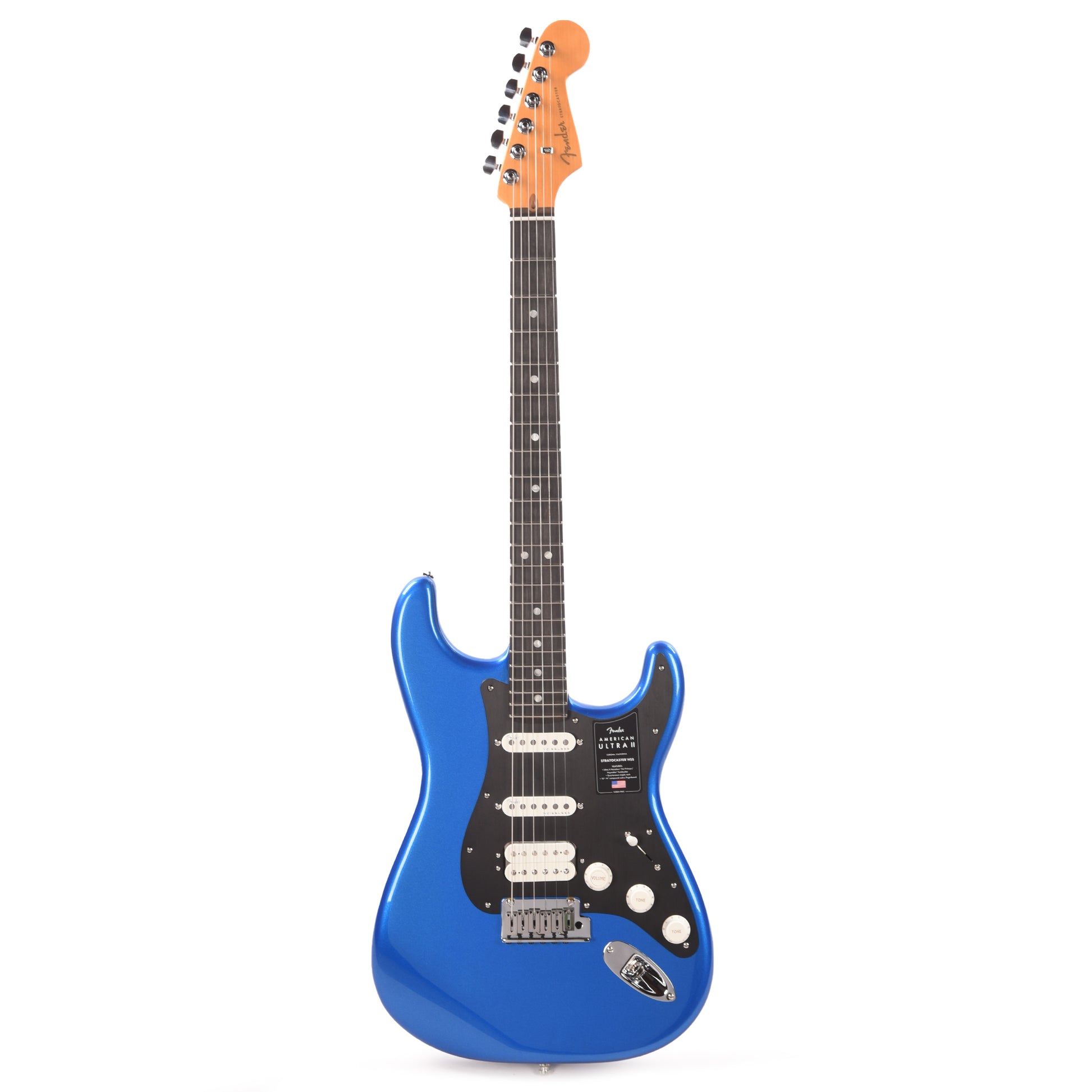 Fender American Ultra II Stratocaster HSS Noble Blue Electric Guitars / Solid Body