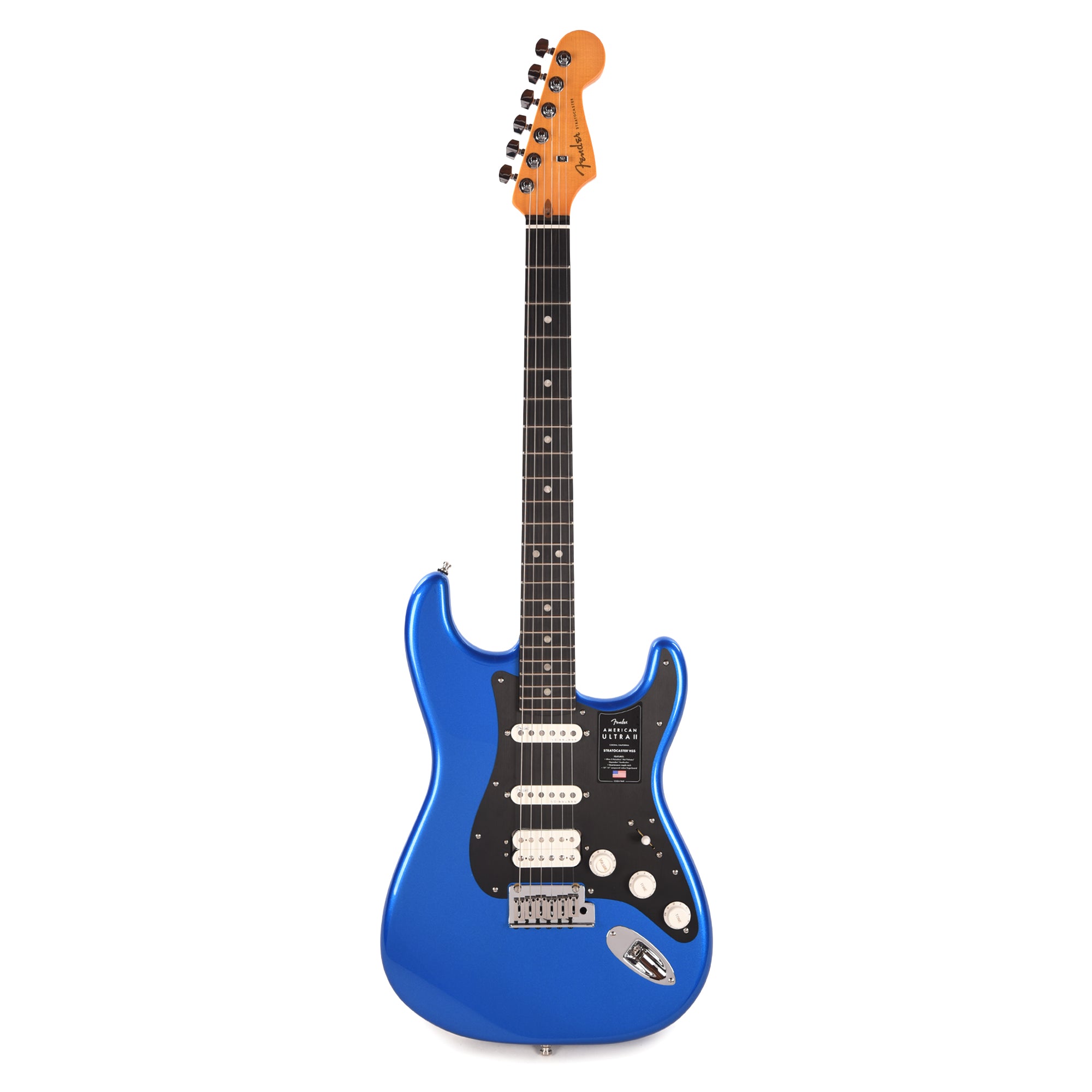 Fender American Ultra II Stratocaster HSS Noble Blue Electric Guitars / Solid Body