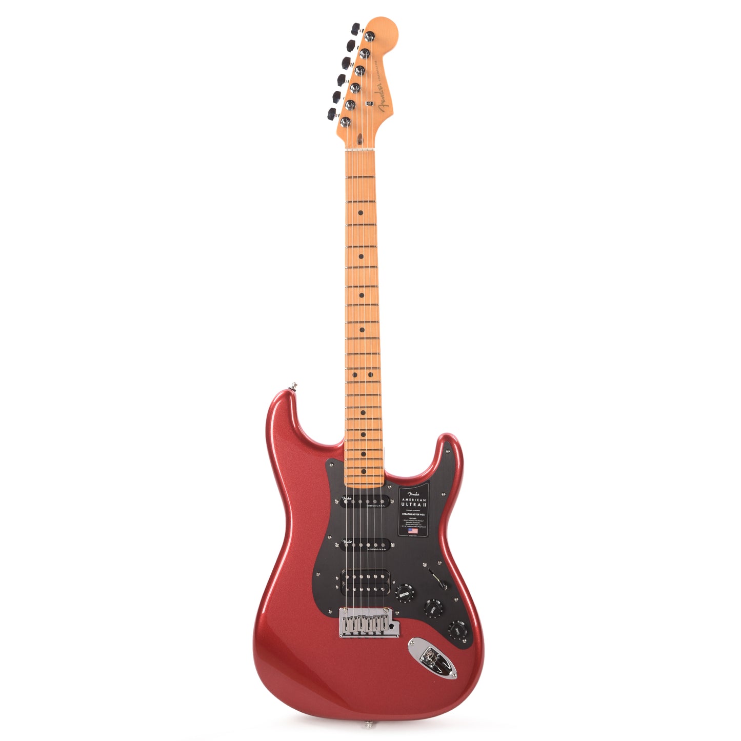 Fender American Ultra II Stratocaster HSS Sinister Red Electric Guitars / Solid Body