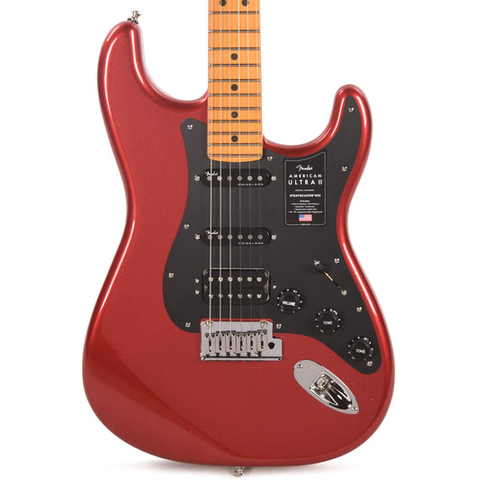 Fender American Ultra II Stratocaster HSS Sinister Red Electric Guitars / Solid Body