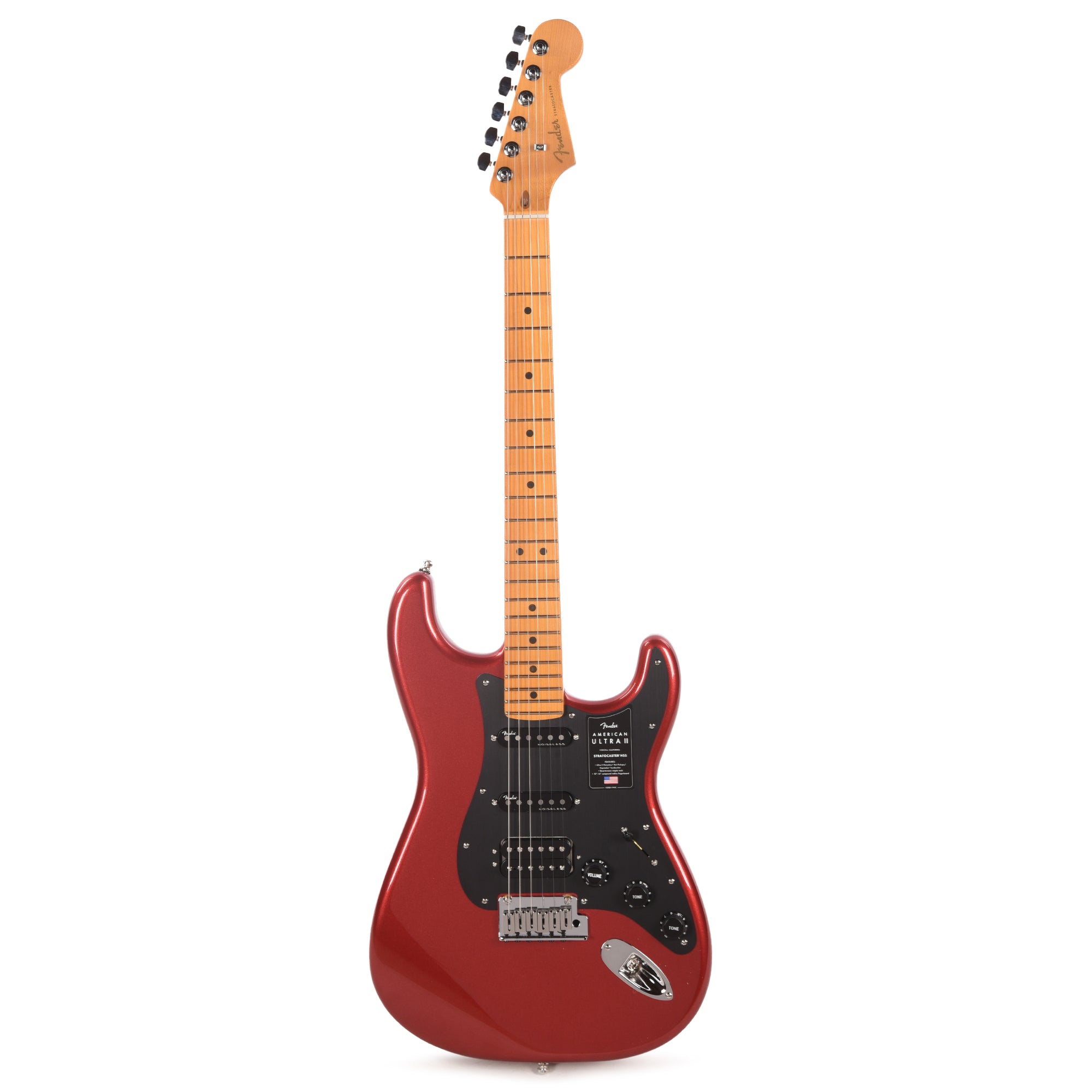Fender American Ultra II Stratocaster HSS Sinister Red Electric Guitars / Solid Body