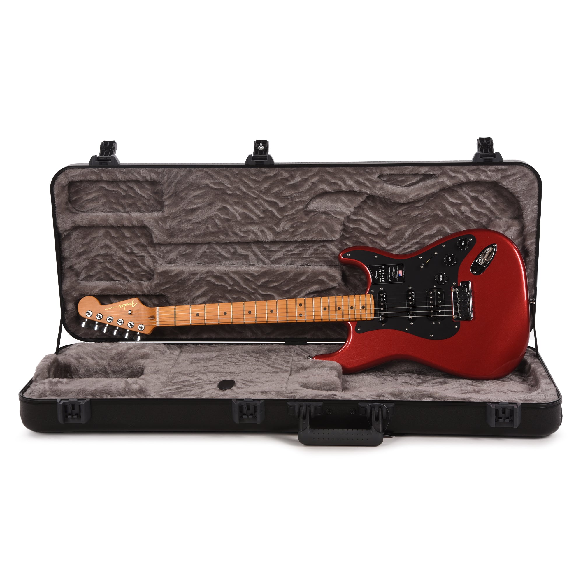 Fender American Ultra II Stratocaster HSS Sinister Red Electric Guitars / Solid Body