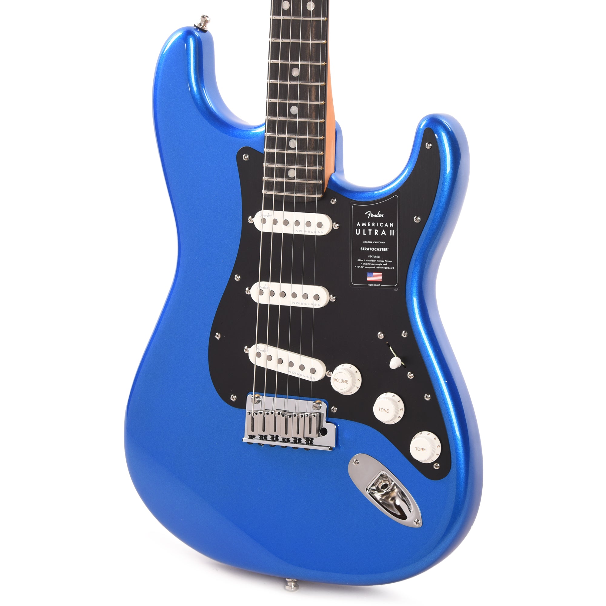 Fender American Ultra II Stratocaster Noble Blue Electric Guitars / Solid Body