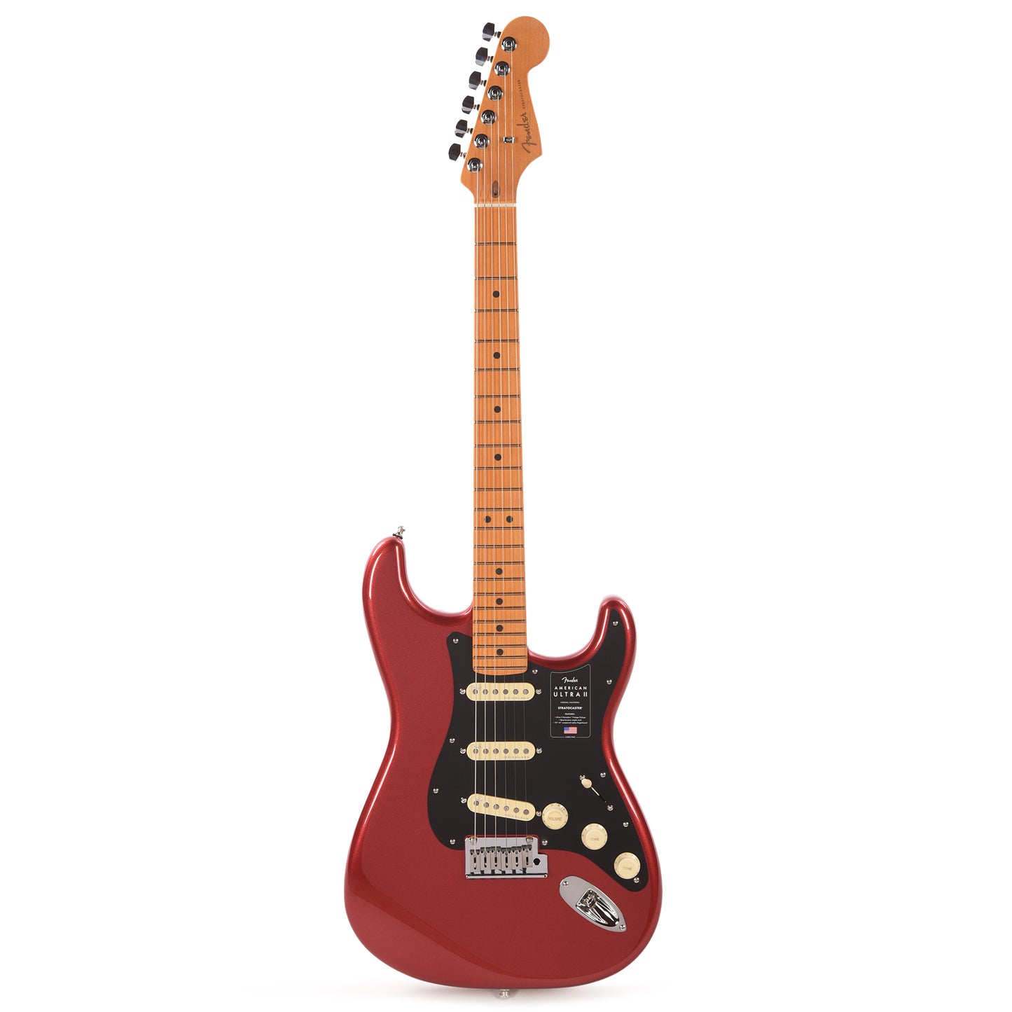 Fender American Ultra II Stratocaster Sinister Red Electric Guitars / Solid Body