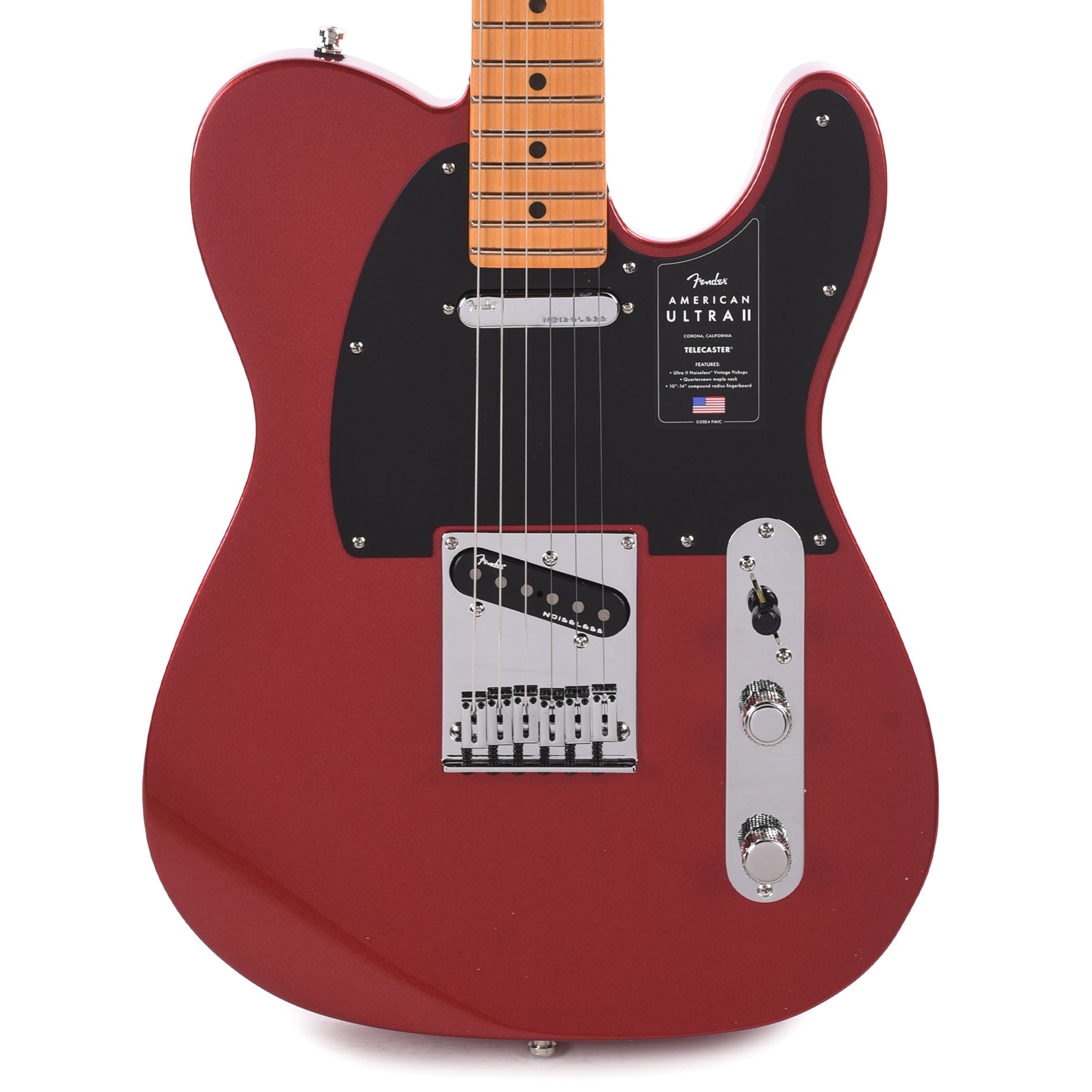Fender American Ultra II Telecaster Sinister Red Electric Guitars / Solid Body