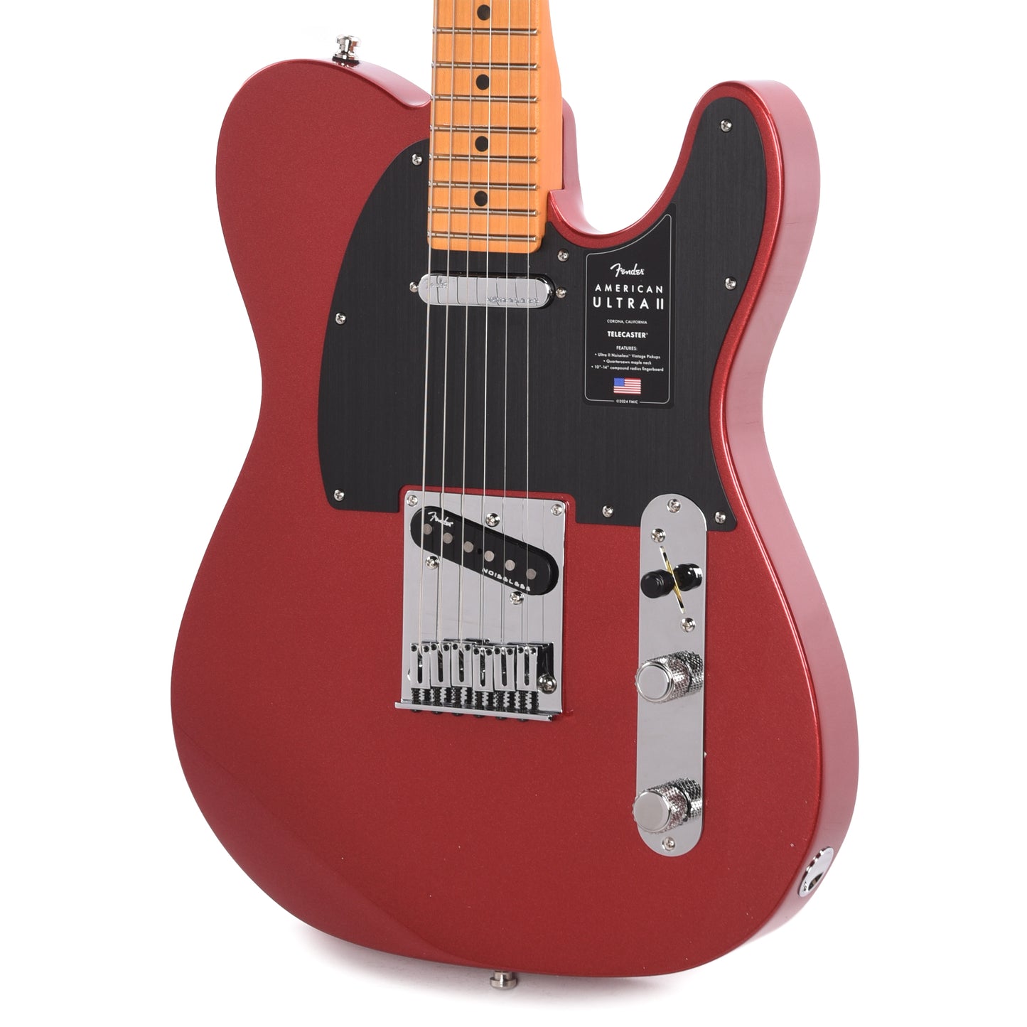 Fender American Ultra II Telecaster Sinister Red Electric Guitars / Solid Body