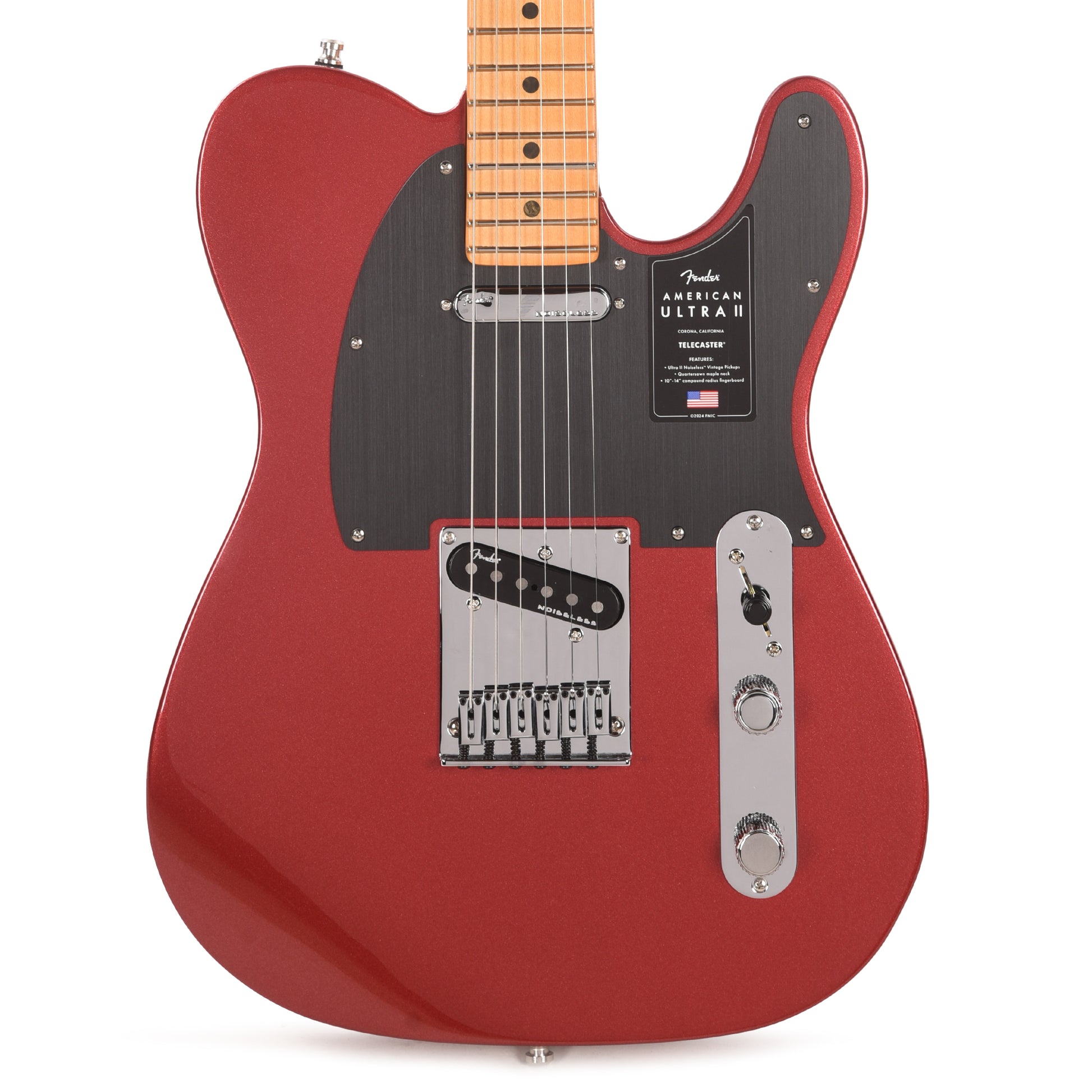 Fender American Ultra II Telecaster Sinister Red Electric Guitars / Solid Body