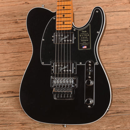 Fender American Ultra Luxe Telecaster Floyd Mystic Black 2024 Electric Guitars / Solid Body