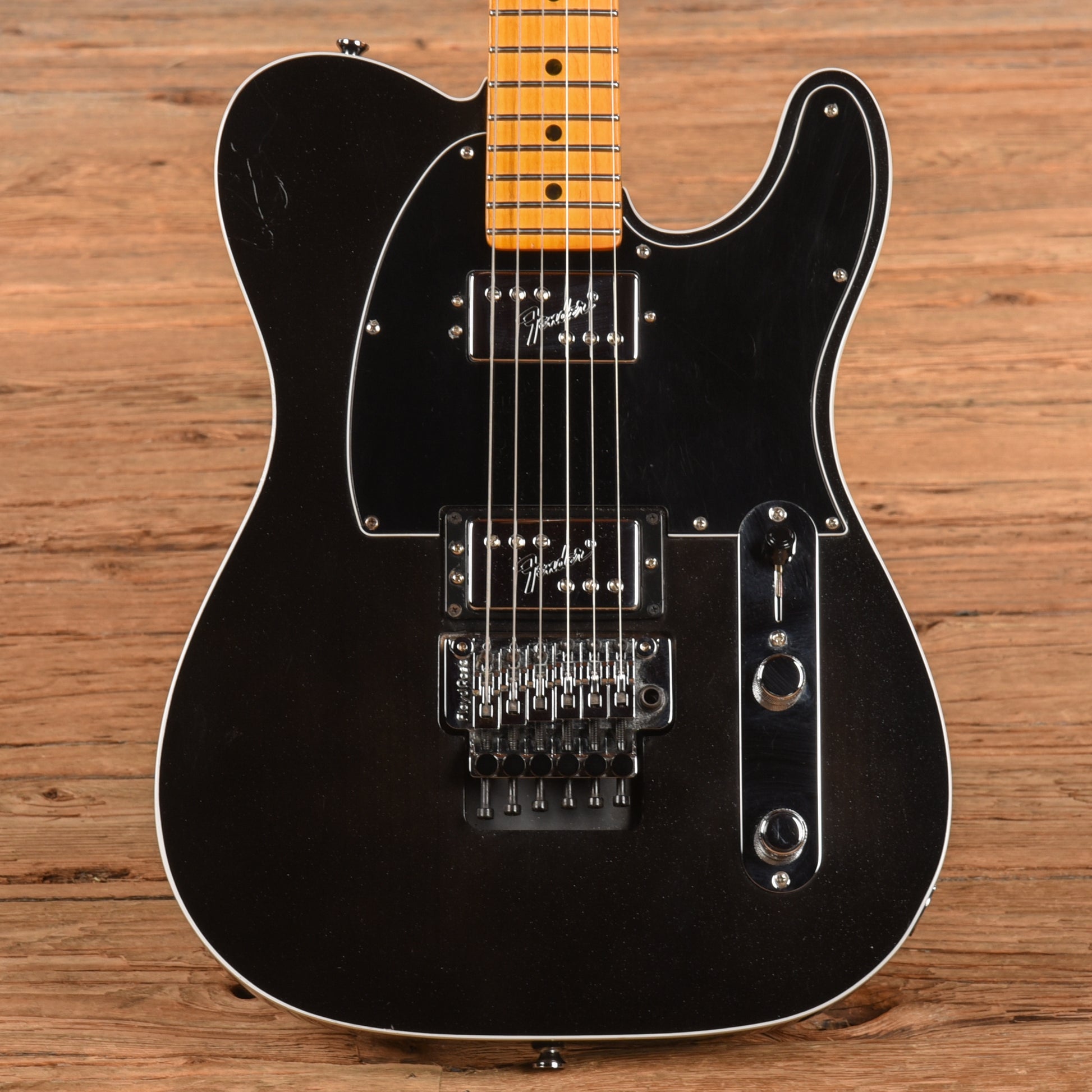Fender American Ultra Luxe Telecaster Floyd Rose HH Mystic Black 2023 Electric Guitars / Solid Body