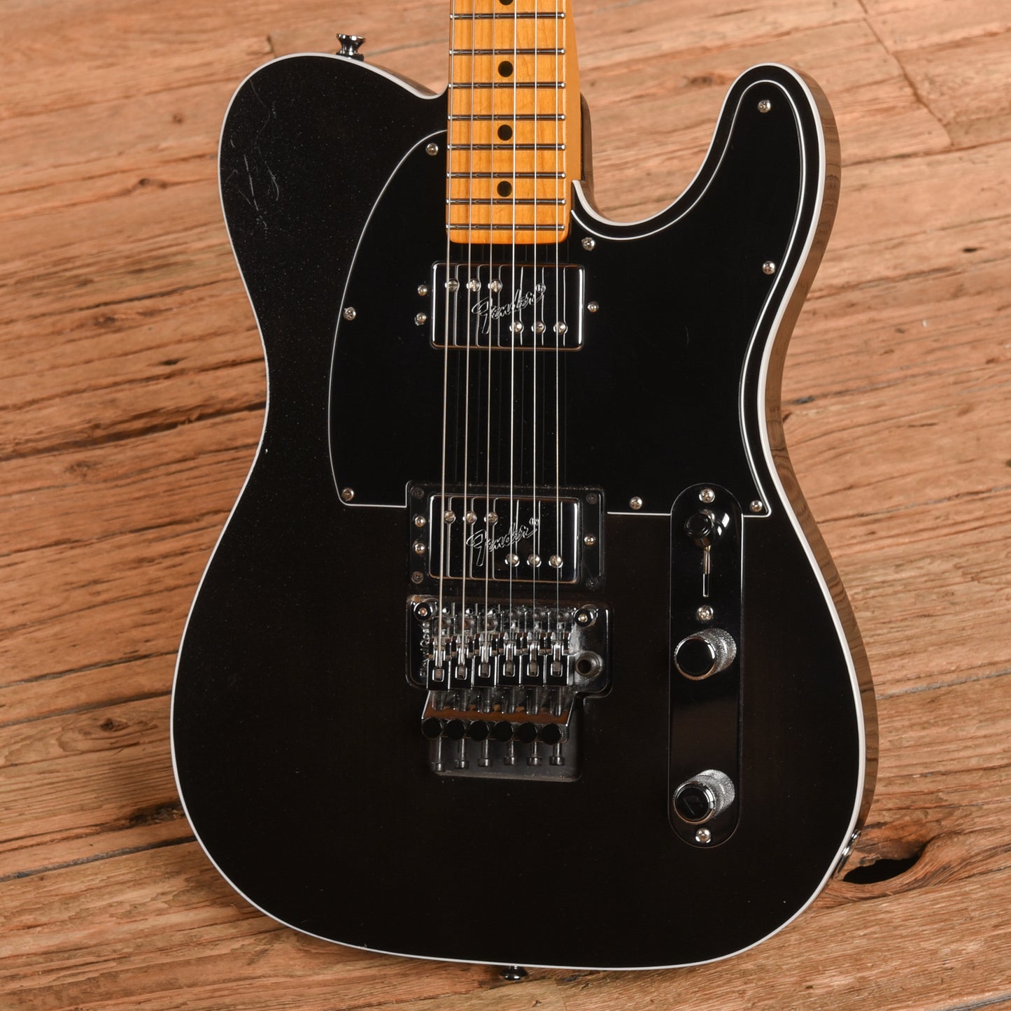 Fender American Ultra Luxe Telecaster Floyd Rose HH Mystic Black 2023 Electric Guitars / Solid Body