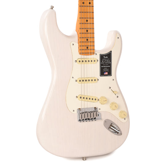 Fender American Ultra Luxe Vintage '50s Stratocaster White Blonde Electric Guitars / Solid Body