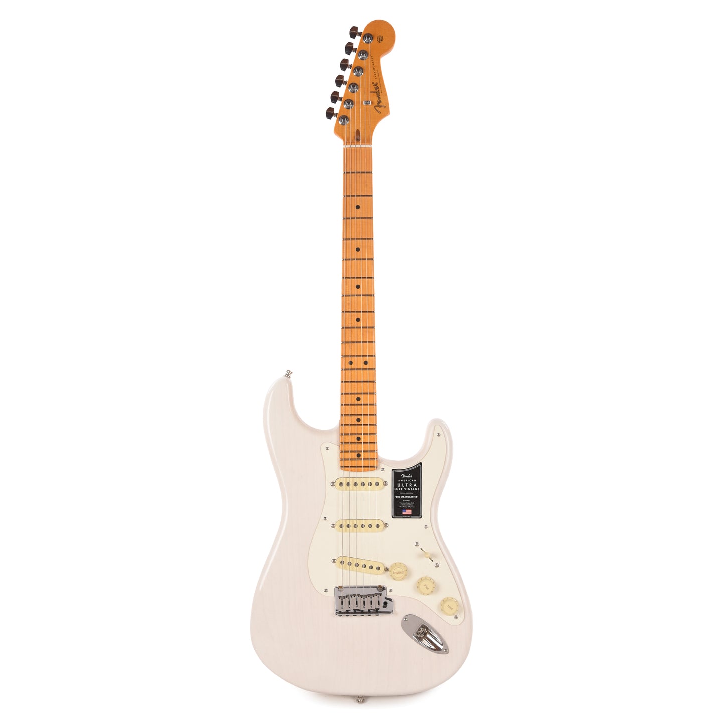 Fender American Ultra Luxe Vintage '50s Stratocaster White Blonde Electric Guitars / Solid Body