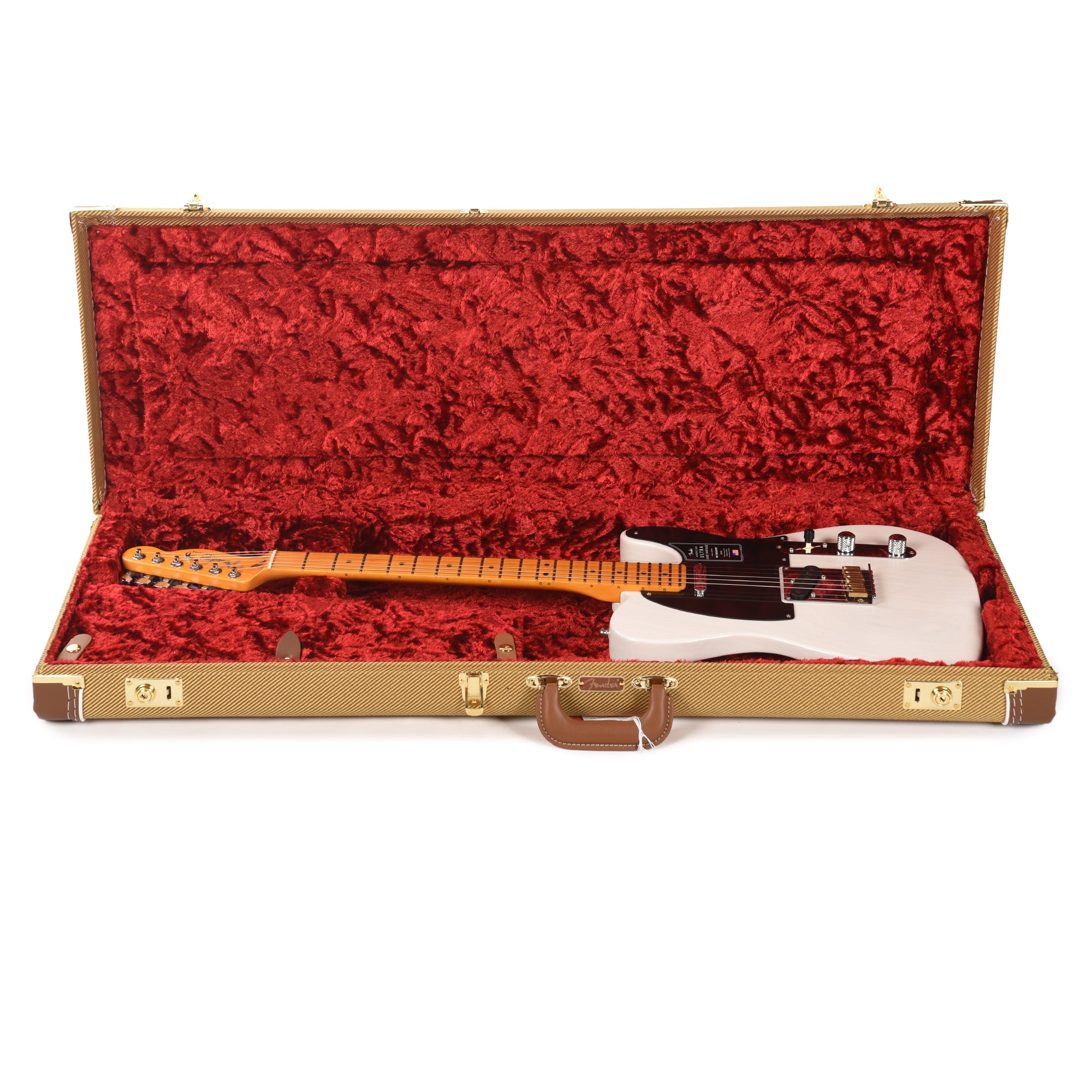 Fender American Ultra Luxe Vintage '50s Telecaster White Blonde Electric Guitars / Solid Body