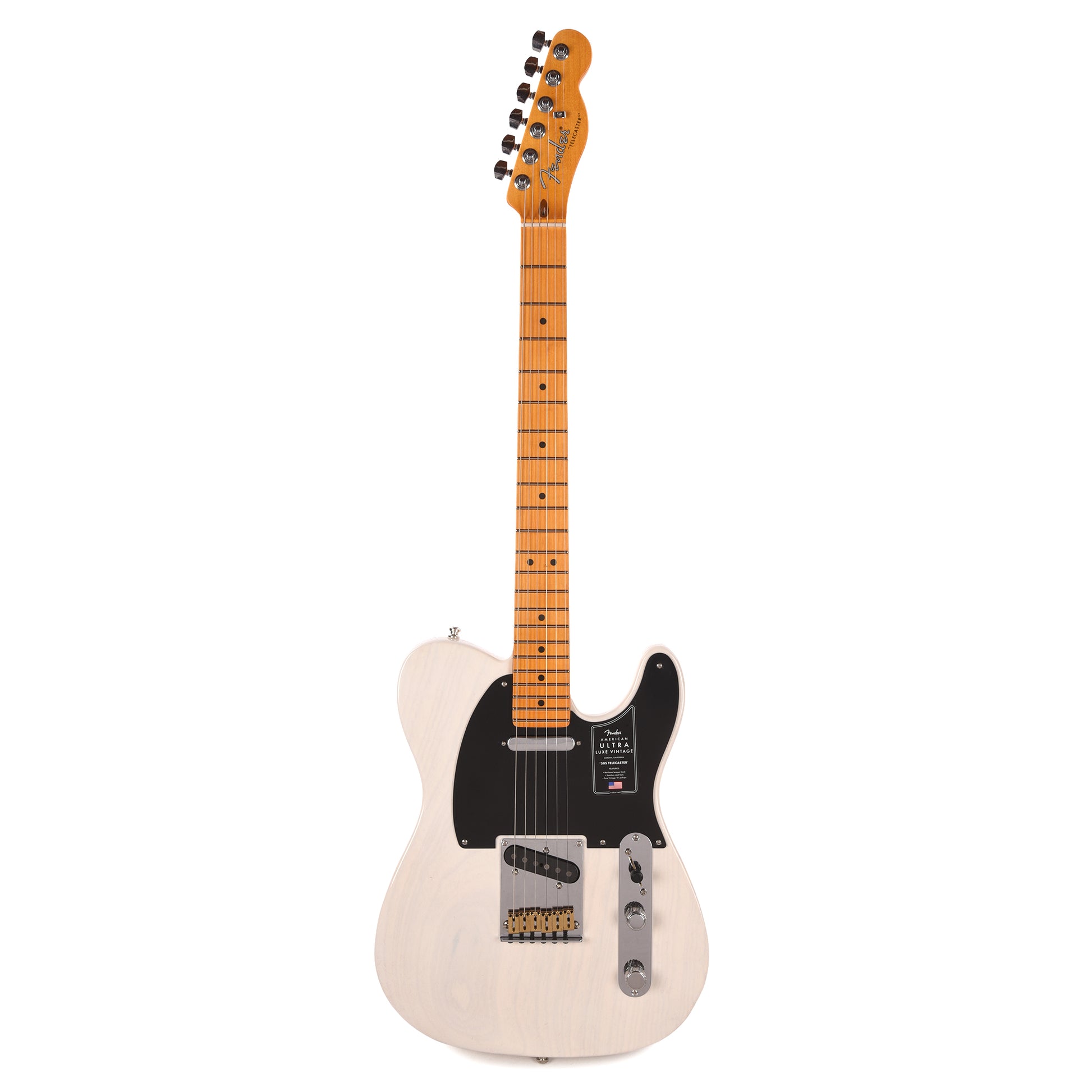 Fender American Ultra Luxe Vintage '50s Telecaster White Blonde Electric Guitars / Solid Body