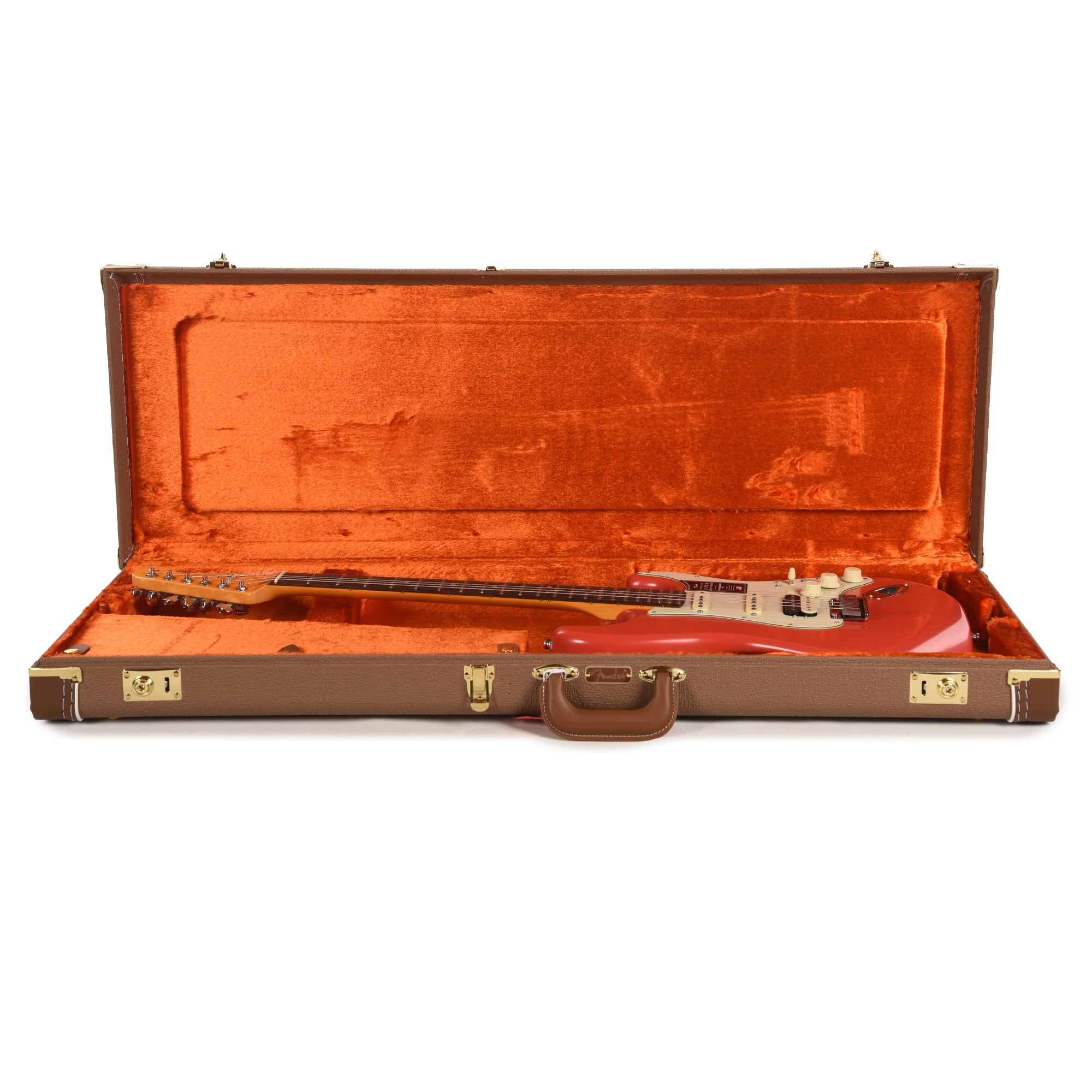 Fender American Ultra Luxe Vintage '60s Stratocaster HSS Fiesta Red Electric Guitars / Solid Body
