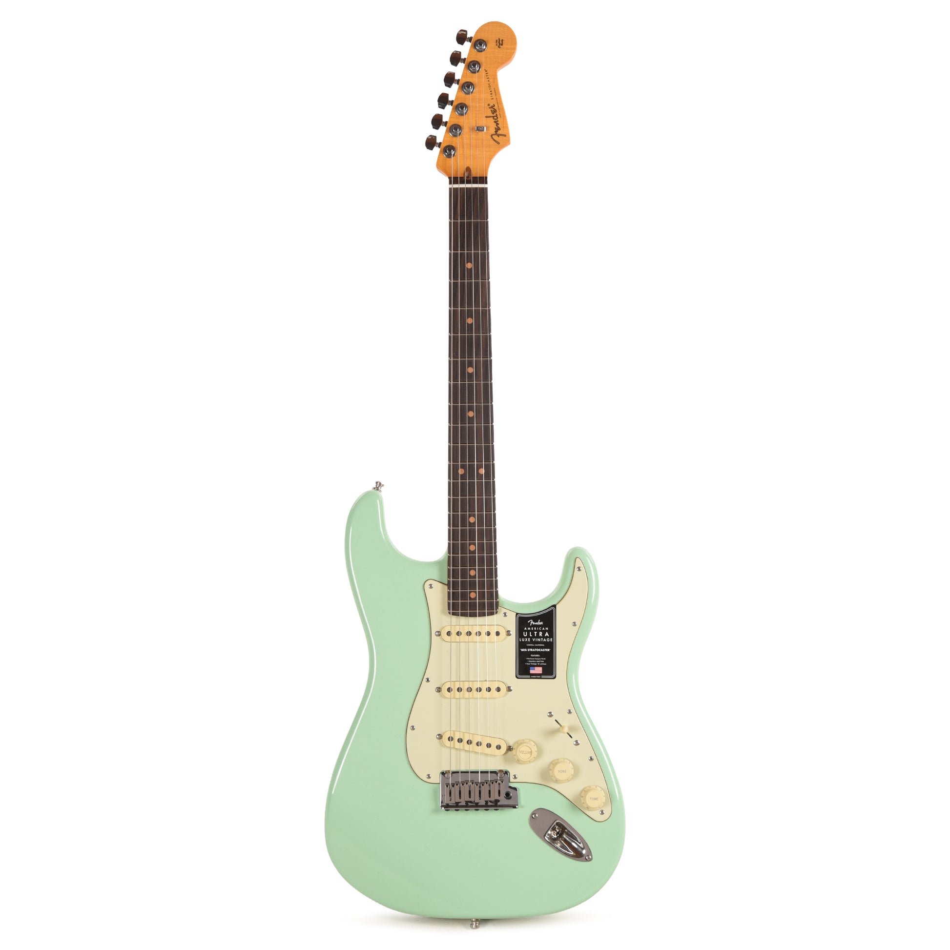 Fender American Ultra Luxe Vintage '60s Stratocaster Surf Green Electric Guitars / Solid Body