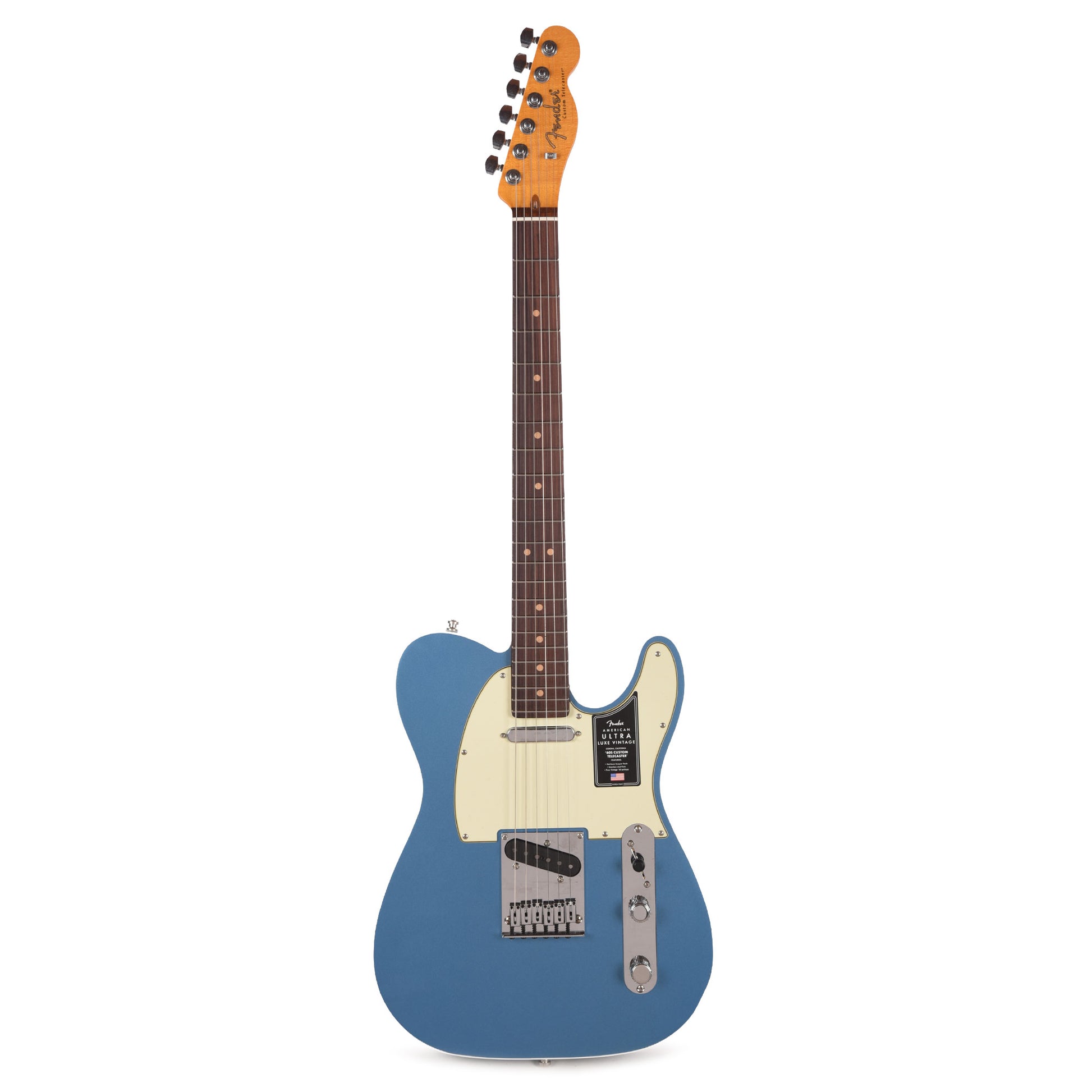 Fender American Ultra Luxe Vintage '60s Telecaster Custom Lake Placid Blue Electric Guitars / Solid Body