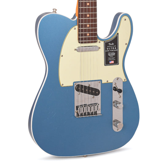Fender American Ultra Luxe Vintage '60s Telecaster Custom Lake Placid Blue Electric Guitars / Solid Body