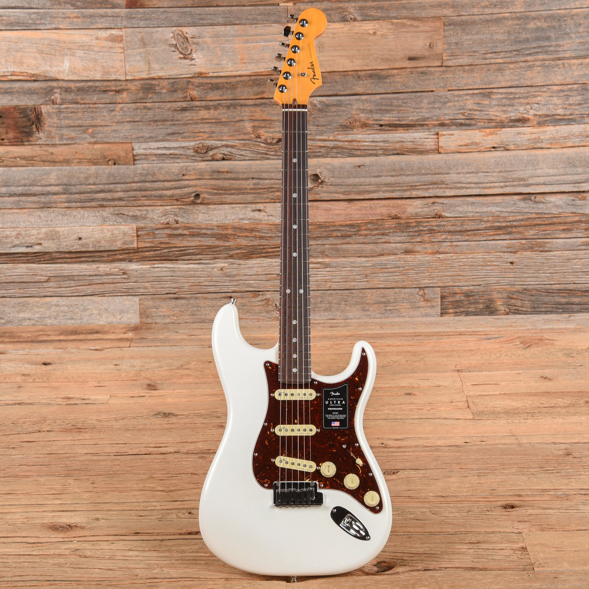 Fender American Ultra Stratocaster Arctic Pearl 2022 Electric Guitars / Solid Body