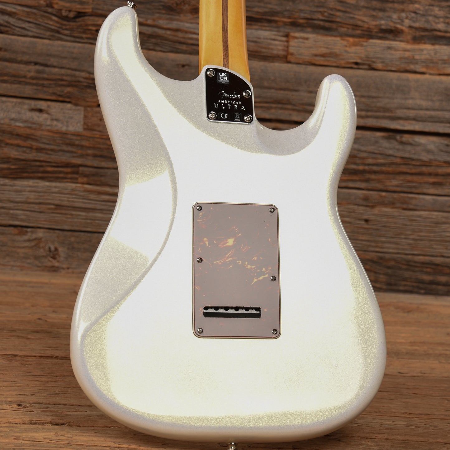 Fender American Ultra Stratocaster Arctic Pearl 2023 LEFTY Electric Guitars / Solid Body
