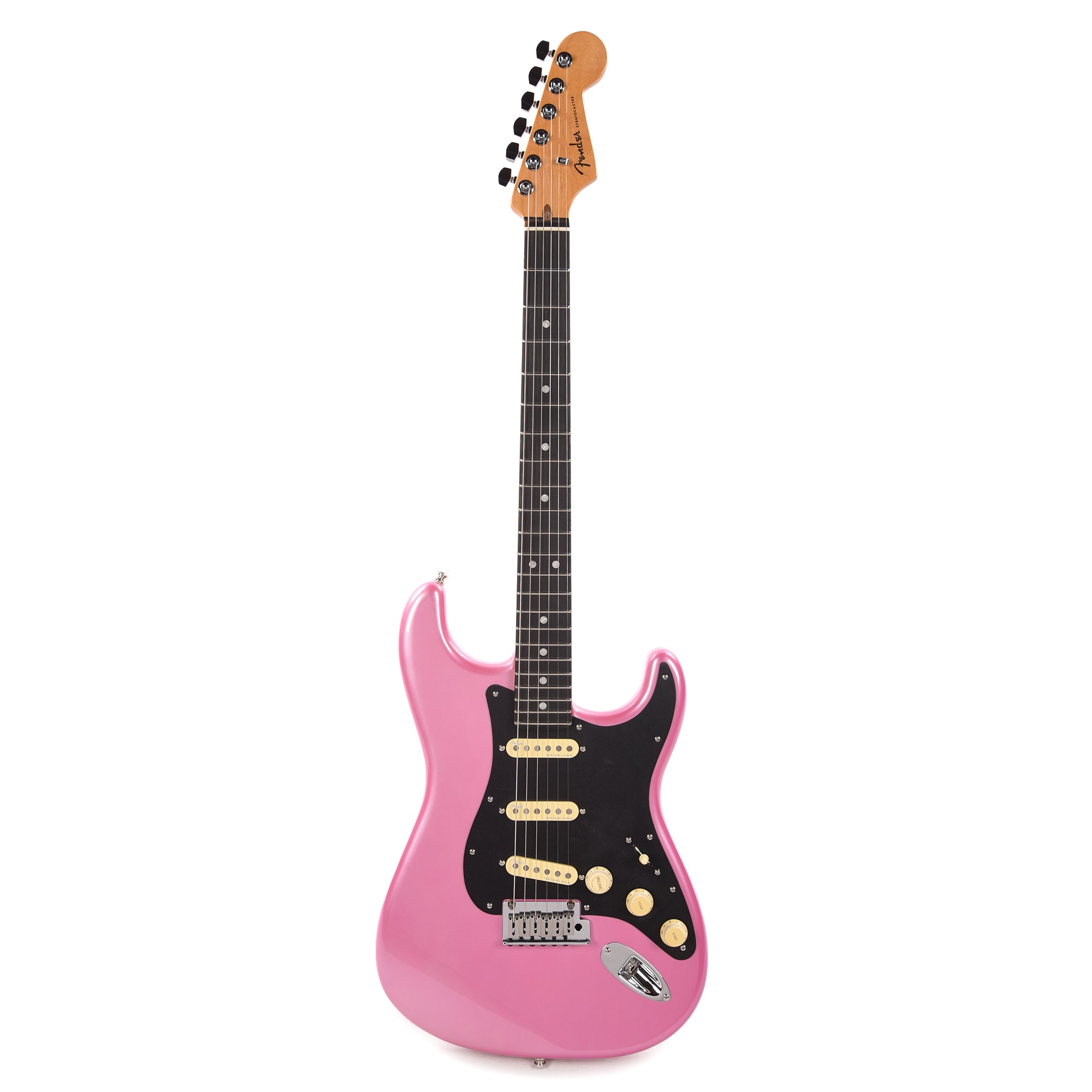 Fender American Ultra Stratocaster Bubble Gum Metallic w/Ebony Fingerboard & Anodized Black Pickguard Electric Guitars / Solid Body