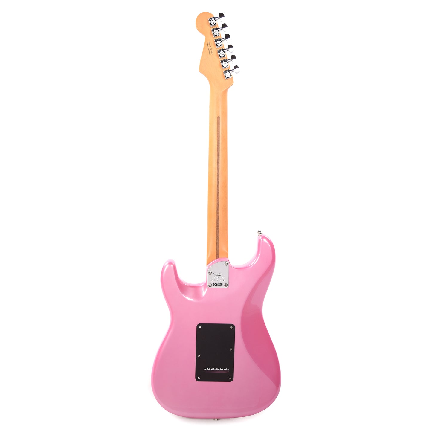 Fender American Ultra Stratocaster Bubble Gum Metallic w/Ebony Fingerboard & Anodized Black Pickguard Electric Guitars / Solid Body