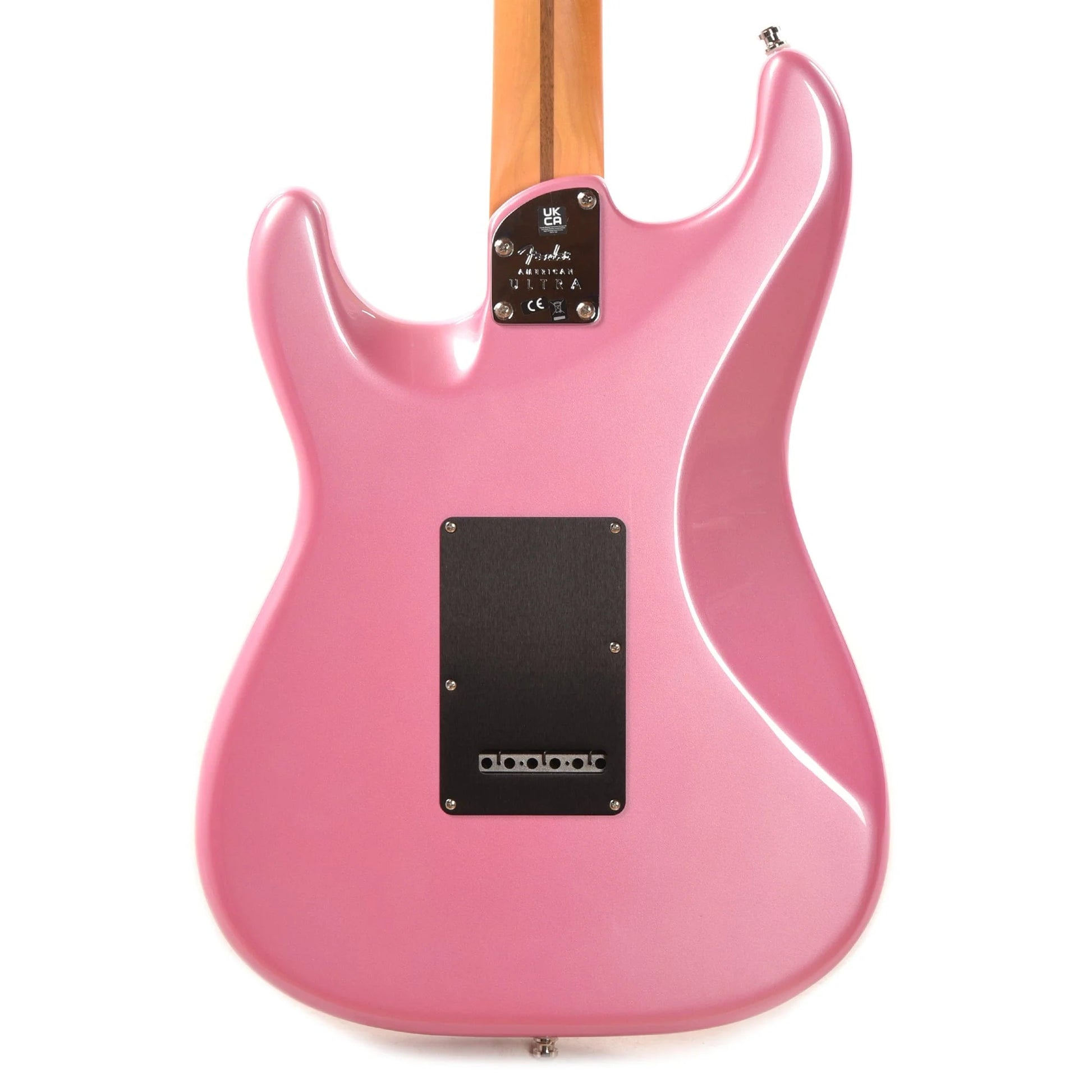 Fender American Ultra Stratocaster Bubble Gum Metallic w/Ebony Fingerboard & Anodized Black Pickguard Electric Guitars / Solid Body