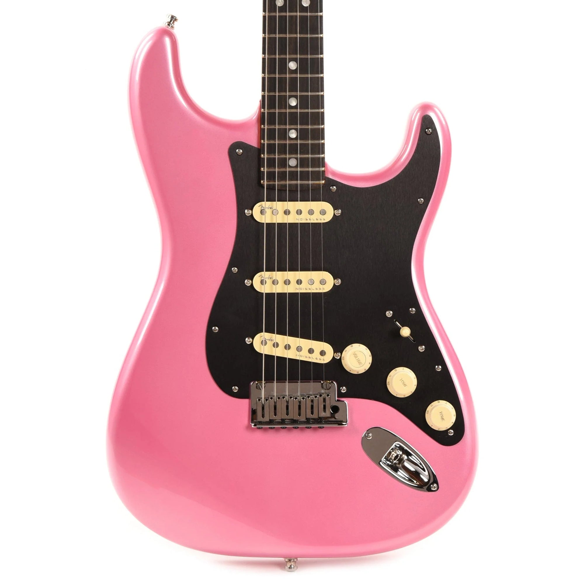 Fender American Ultra Stratocaster Bubble Gum Metallic w/Ebony Fingerboard & Anodized Black Pickguard Electric Guitars / Solid Body
