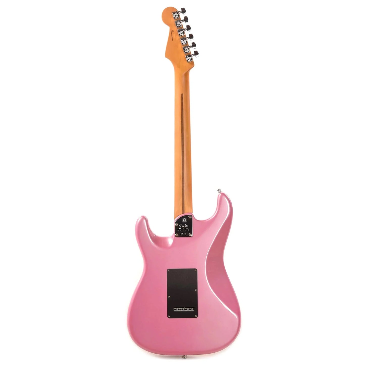 Fender American Ultra Stratocaster Bubble Gum Metallic w/Ebony Fingerboard & Anodized Black Pickguard Electric Guitars / Solid Body