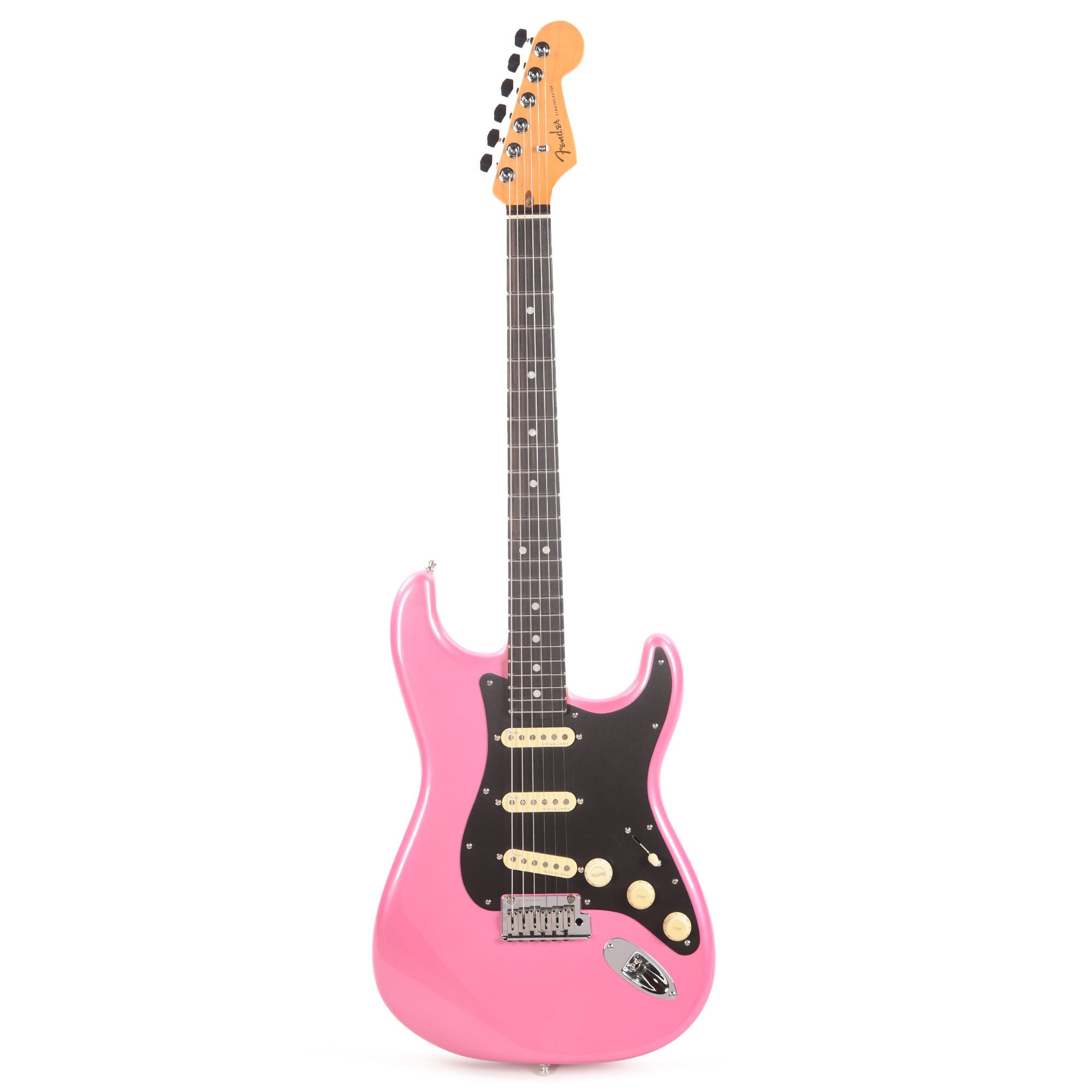 Fender American Ultra Stratocaster Bubble Gum Metallic w/Ebony Fingerboard & Anodized Black Pickguard Electric Guitars / Solid Body